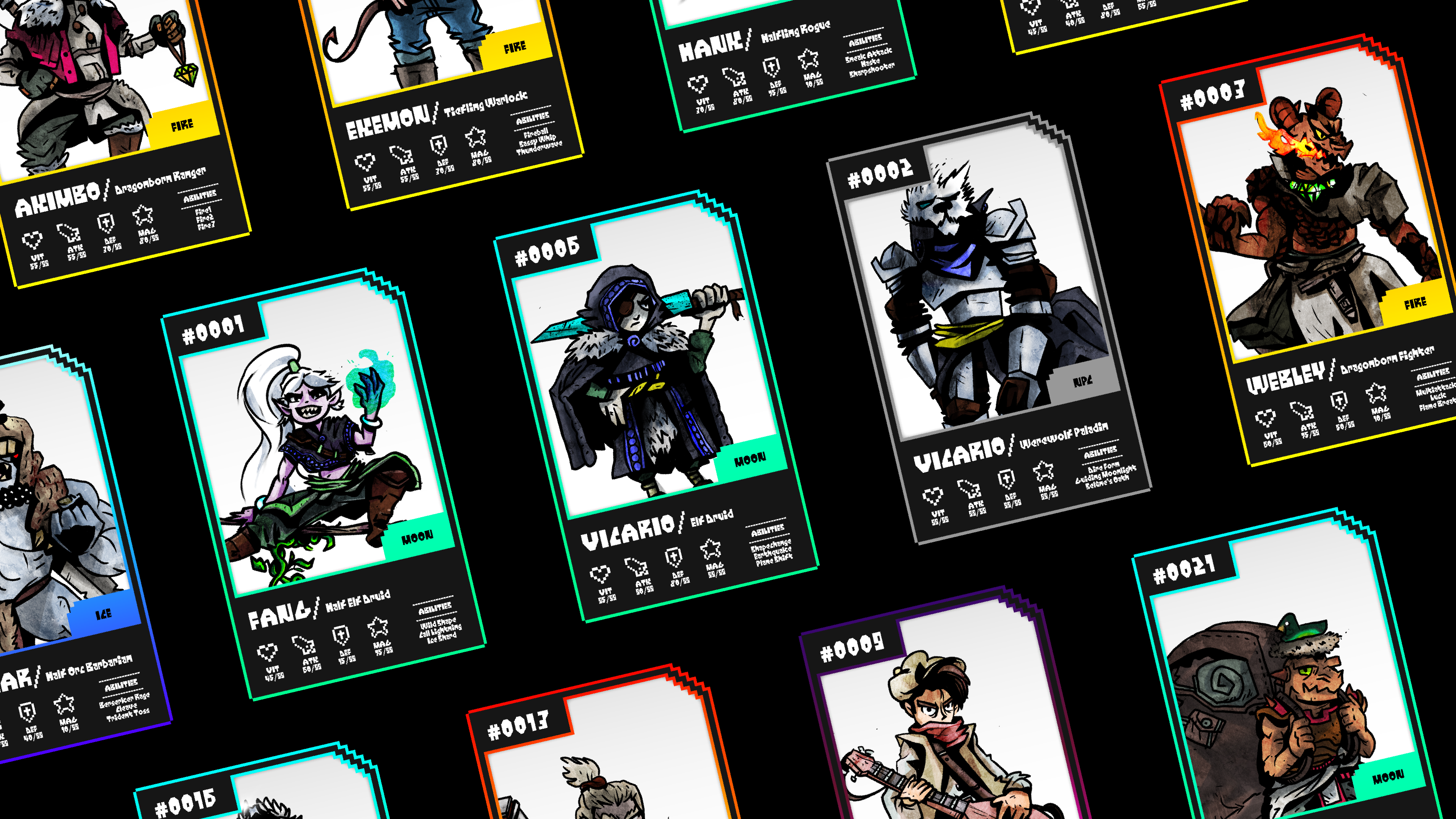 Eyes Above character cards