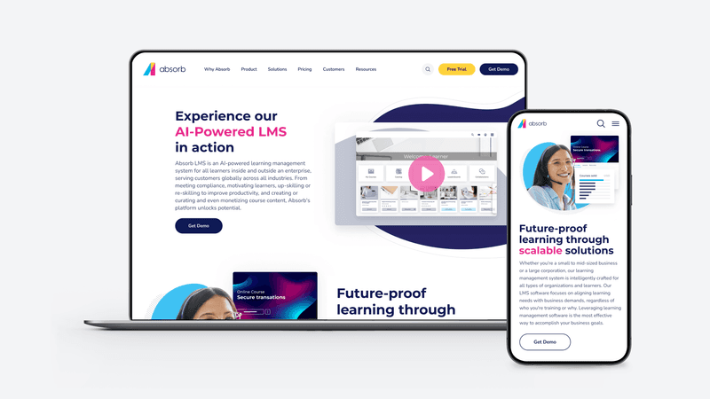 Absorb Software product interface