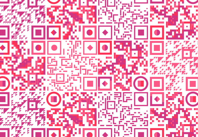 AIGA Joy wrapping paper pattern