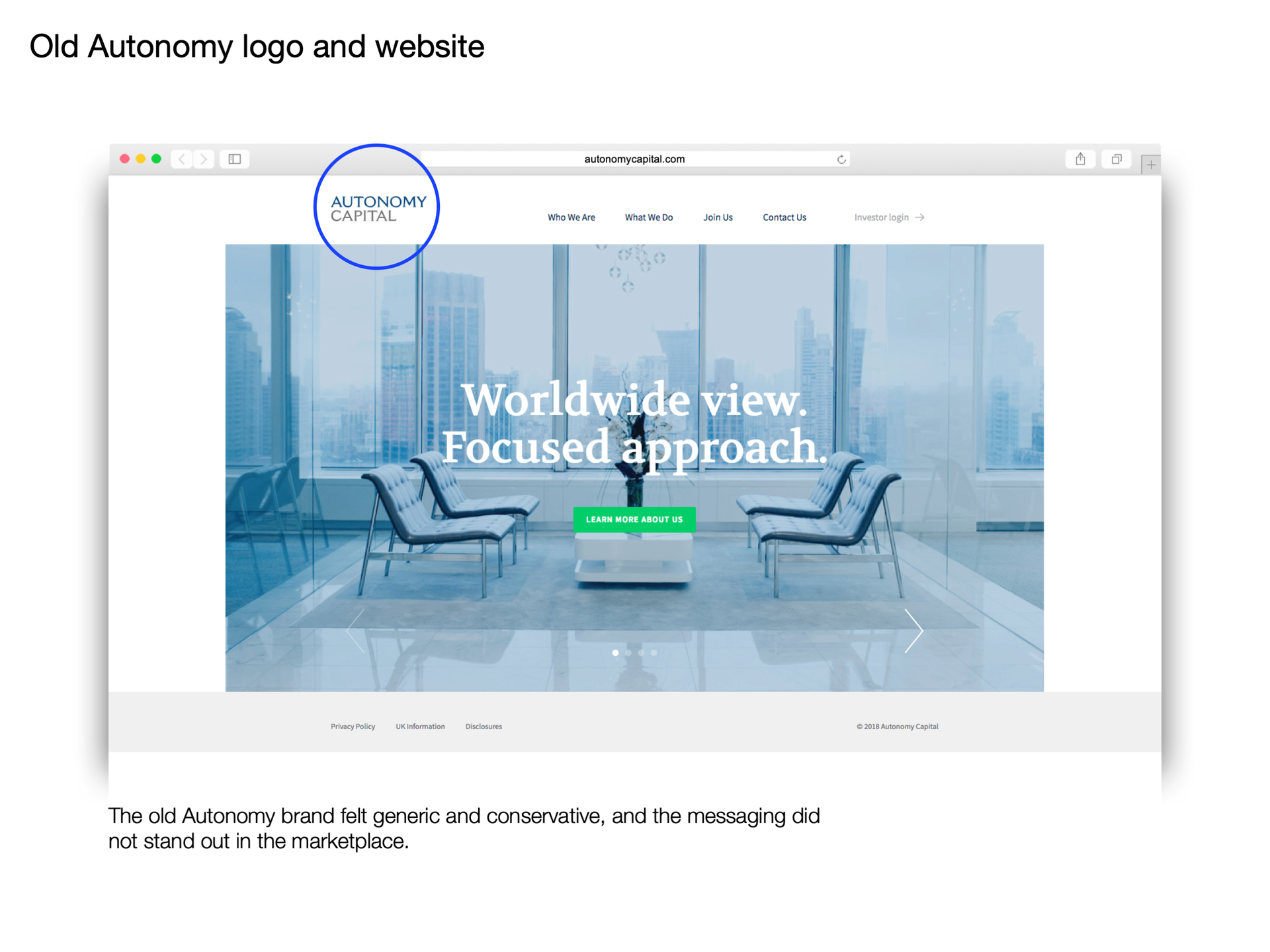Autonomy Capital logo variations
