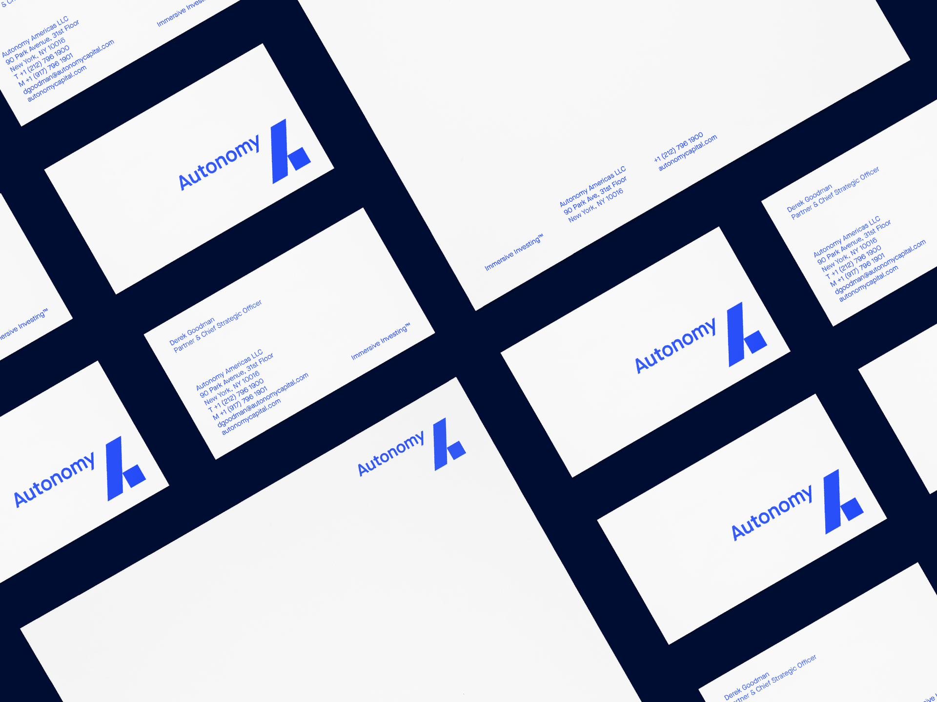 Autonomy Capital website design