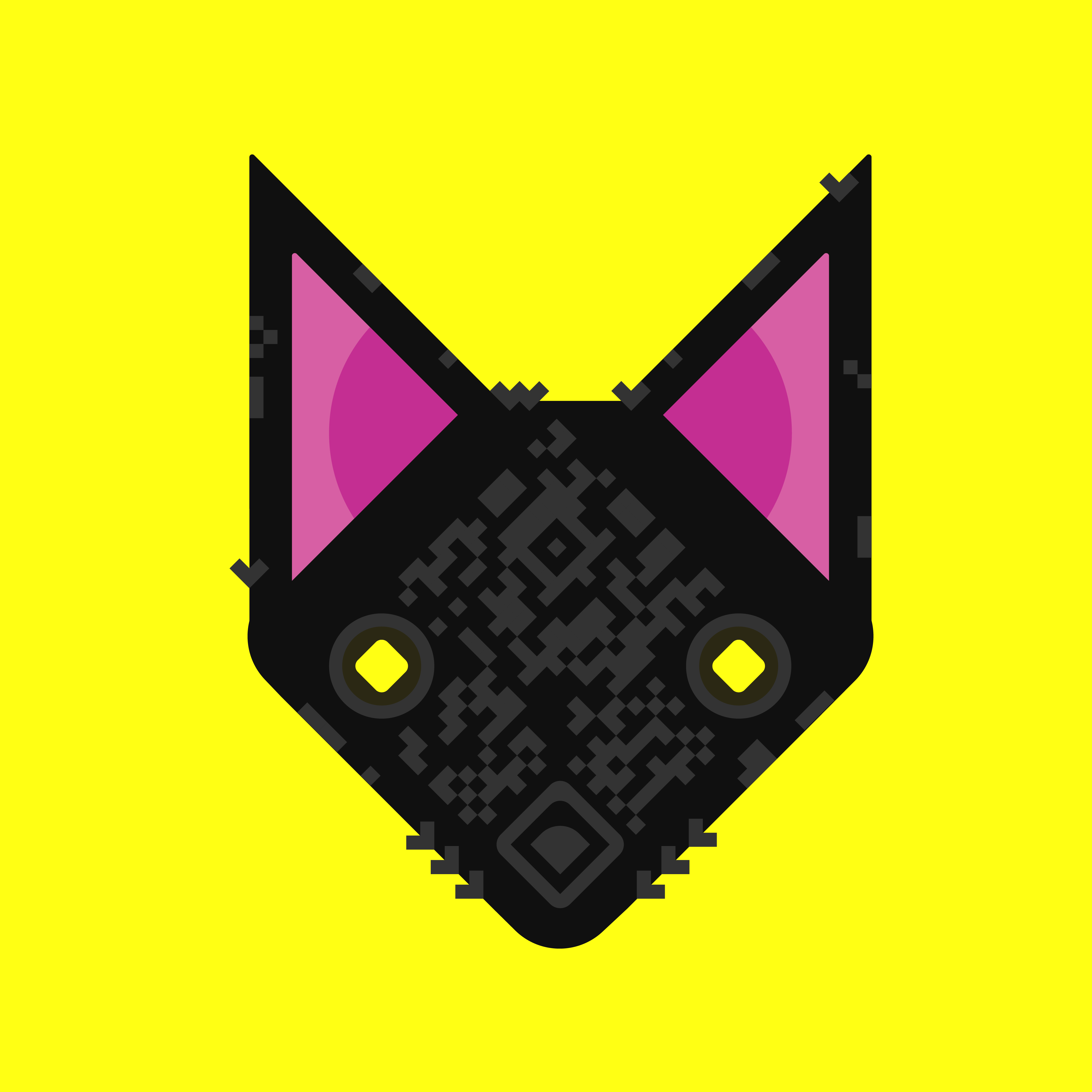 Pet QR code illustration process