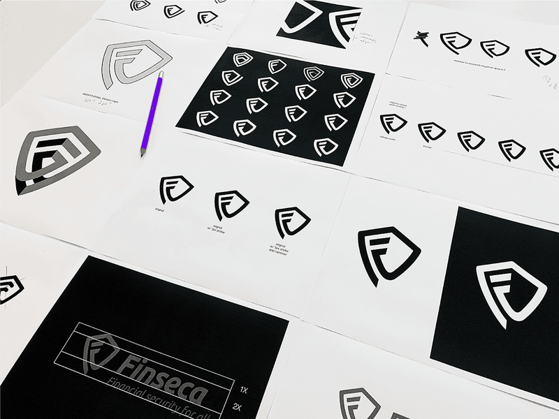 Finseca logo development process