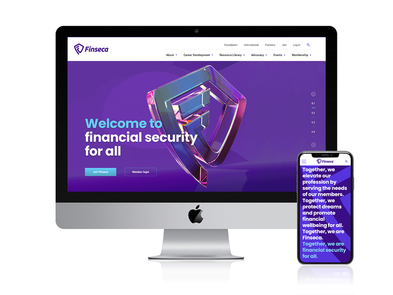 Finseca website design