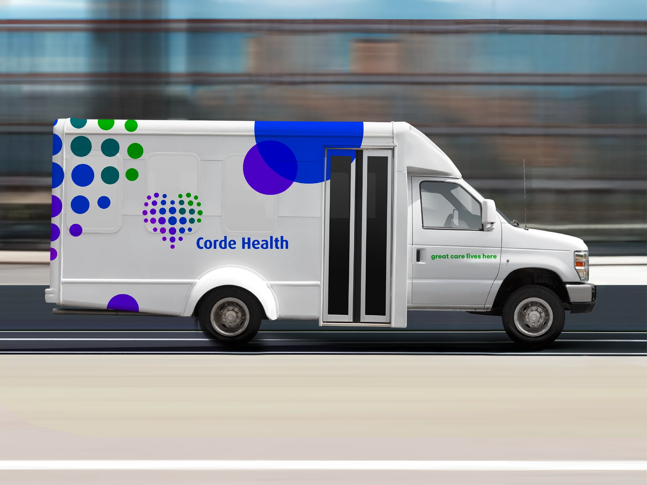 Lifepoint Health shuttle bus branding