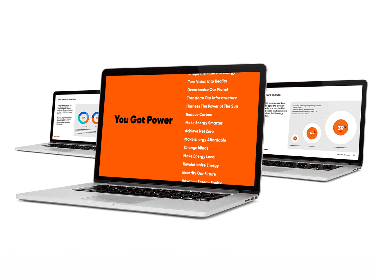 MN8 Energy presentation template animation